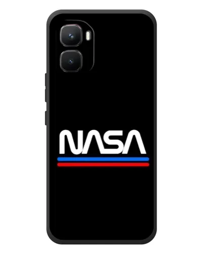 Чехол для Infinix GT 50 Pro с картинкой «NASA — классика Red Blue» Чехол для Infinix GT 50 Pro с картинкой «NASA — классика Red Blue»