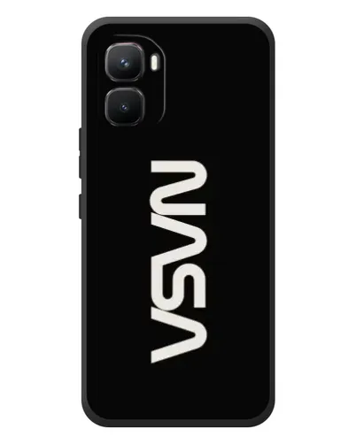 Чехол для Infinix GT 50 Pro с картинкой «NASA — вертикальный логотип» Чехол для Infinix GT 50 Pro с картинкой «NASA — вертикальный логотип»