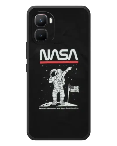 Чехол для Infinix GT 50 Pro с картинкой «NASA — шагаем по Луне» Чехол для Infinix GT 50 Pro с картинкой «NASA — шагаем по Луне»