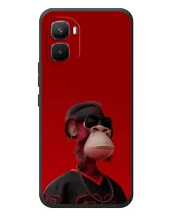 Чехол для Infinix GT 50 Pro с картинкой «Bored Ape в красном»