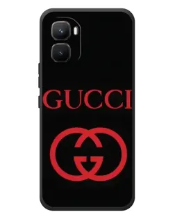 Чехол для Infinix GT 50 Pro с картинкой «Gucci — красный логотип»