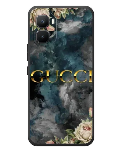 Чехол для Infinix GT 50 Pro с картинкой «Абстрактные цветы Gucci» Чехол для Infinix GT 50 Pro с картинкой «Абстрактные цветы Gucci»