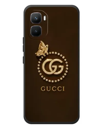 Чехол для Infinix GT 50 Pro с картинкой «Gucci — золотая бабочка» Чехол для Infinix GT 50 Pro с картинкой «Gucci — золотая бабочка»