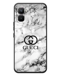 Чехол для Infinix GT 50 Pro с картинкой «Gucci — мраморный шик»