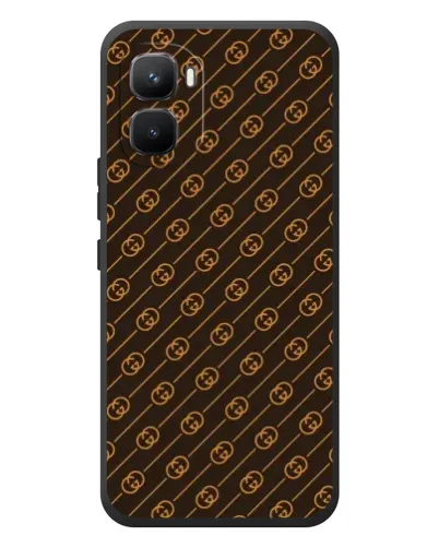 Чехол для Infinix GT 50 Pro с картинкой «Gucci — золотые диагонали» Чехол для Infinix GT 50 Pro с картинкой «Gucci — золотые диагонали»