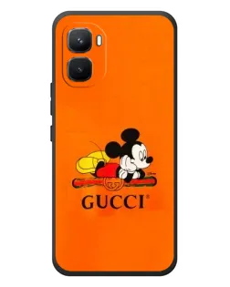 Чехол для Infinix GT 50 Pro с картинкой «Микки Маус Gucci — оранж»