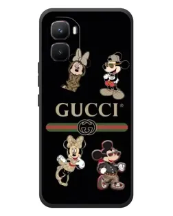 Чехол для Infinix GT 50 Pro с картинкой «Gucci — герои Disney и монограмма»