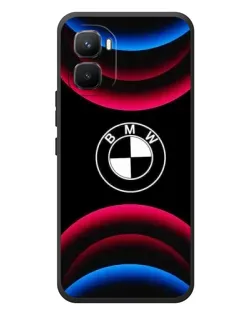 Чехол для Infinix GT 50 Pro с картинкой «Логотип BMW и неоновые дуги» Чехол для Infinix GT 50 Pro с картинкой «Логотип BMW и неоновые дуги»