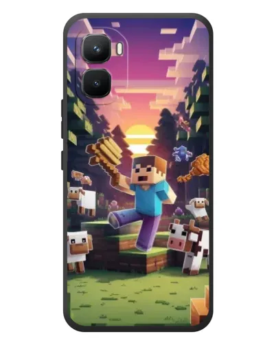 Чехол для Infinix GT 50 Pro с картинкой «Стив на ферме» Чехол для Infinix GT 50 Pro с картинкой «Стив на ферме»