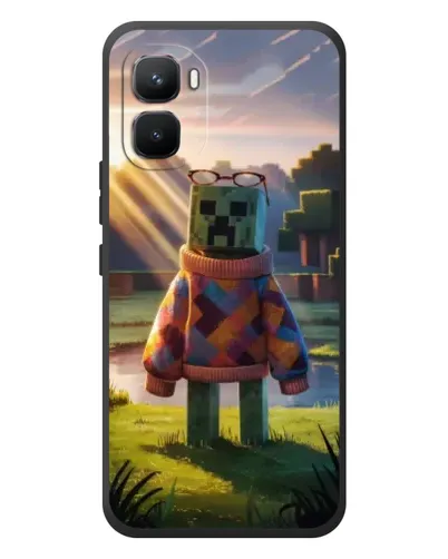 Чехол для Infinix GT 50 Pro с картинкой «Крипер в свитере» Чехол для Infinix GT 50 Pro с картинкой «Крипер в свитере»