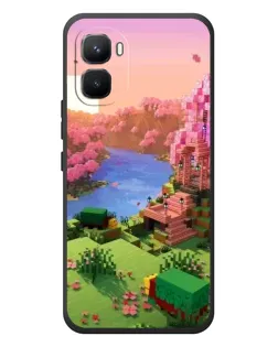 Чехол для Infinix GT 50 Pro с картинкой «Розовое дерево Minecraft» Чехол для Infinix GT 50 Pro с картинкой «Розовое дерево Minecraft»