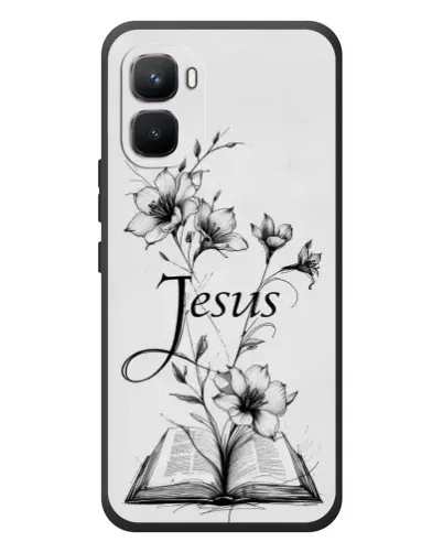 Чохол для Infinix GT 50 Pro з картинкою «Квіти та Біблія» Чохол для Infinix GT 50 Pro з картинкою «Квіти та Біблія»