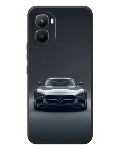 Чехол для Infinix GT 50 Pro с картинкой «Mercedes на черном» Чехол для Infinix GT 50 Pro с картинкой «Mercedes на черном»