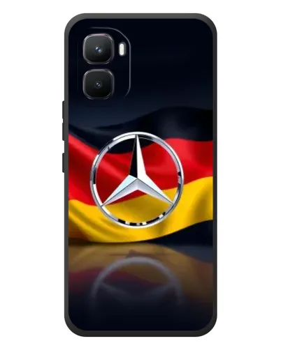 Чехол для Infinix GT 50 Pro с картинкой «Mercedes — флаг Германии» Чехол для Infinix GT 50 Pro с картинкой «Mercedes — флаг Германии»