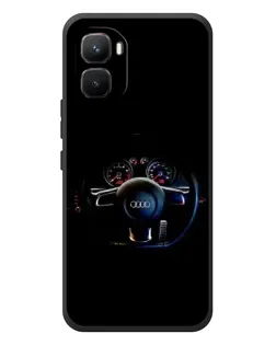 Чехол для Infinix GT 50 Pro с картинкой «Салон Audi — руль» Чехол для Infinix GT 50 Pro с картинкой «Салон Audi — руль»