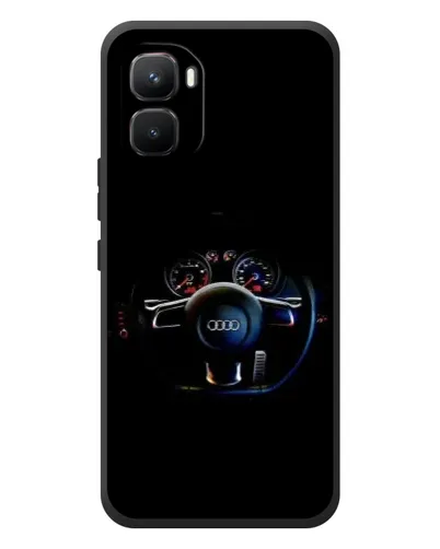 Чехол для Infinix GT 50 Pro с картинкой «Салон Audi — руль» Чехол для Infinix GT 50 Pro с картинкой «Салон Audi — руль»