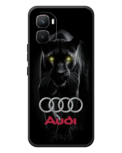 Чехол для Infinix GT 50 Pro с картинкой «Пантера и Audi» Чехол для Infinix GT 50 Pro с картинкой «Пантера и Audi»