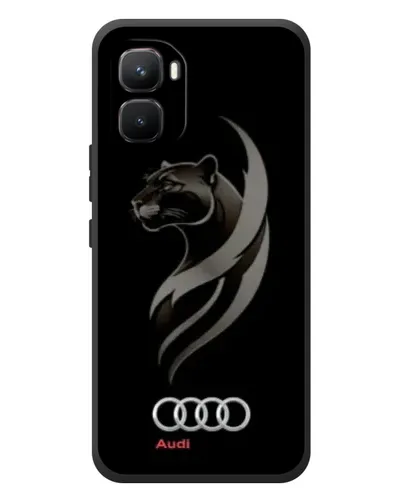 Чехол для Infinix GT 50 Pro с картинкой «Графика — пантера и Audi» Чехол для Infinix GT 50 Pro с картинкой «Графика — пантера и Audi»