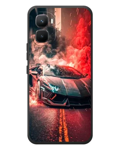Чехол для Infinix GT 50 Pro с картинкой «Lamborghini красный дым» Чехол для Infinix GT 50 Pro с картинкой «Lamborghini красный дым»