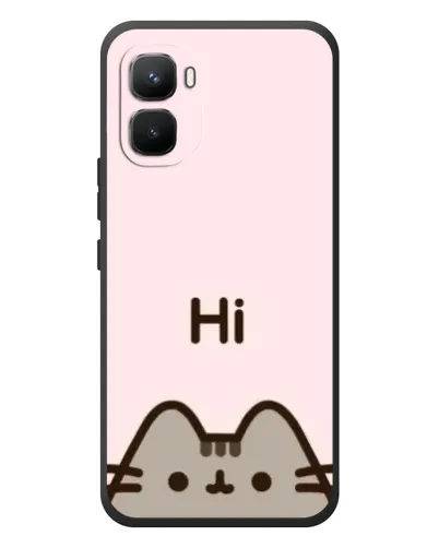 Чехол для Infinix GT 50 Pro с картинкой «Пушин говорит Hi» Чехол для Infinix GT 50 Pro с картинкой «Пушин говорит Hi»