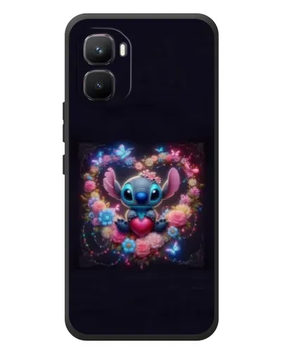 Чехол для Infinix GT 50 Pro с картинкой «Stitch в цветах» Чехол для Infinix GT 50 Pro с картинкой «Stitch в цветах»