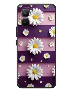 Чехол для Infinix GT 50 Pro с картинкой «Ромашки на фиолетовом»