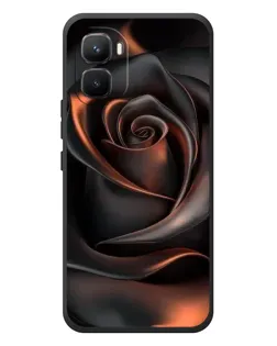 Чехол для Infinix GT 50 Pro с картинкой «Шелковая черная роза»