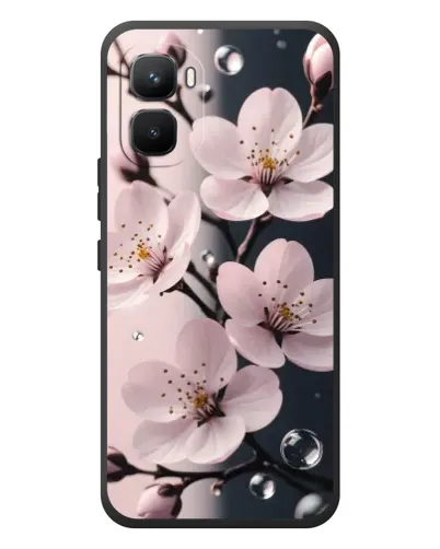 Чехол для Infinix GT 50 Pro с картинкой «Нежная сакура и капли» Чехол для Infinix GT 50 Pro с картинкой «Нежная сакура и капли»
