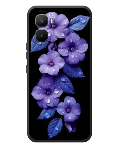 Чехол для Infinix GT 50 Pro с картинкой «Фиолетовые цветы с росою» Чехол для Infinix GT 50 Pro с картинкой «Фиолетовые цветы с росою»