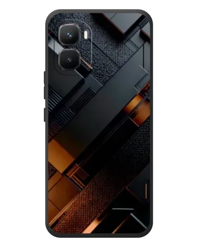 Чехол для Infinix GT 50 Pro с картинкой «Черные геометрические блоки» Чехол для Infinix GT 50 Pro с картинкой «Черные геометрические блоки»