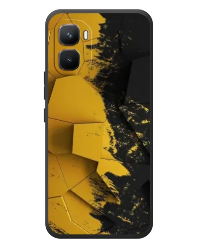 Чехол для Infinix GT 50 Pro с картинкой «Золотые осколки геометрии» Чехол для Infinix GT 50 Pro с картинкой «Золотые осколки геометрии»