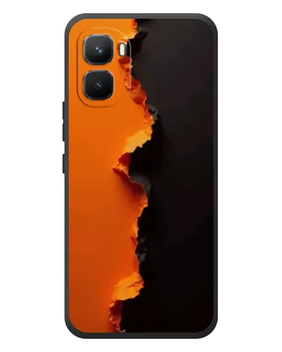 Чехол для Infinix GT 50 Pro с картинкой «Оранжевый разлом» Чехол для Infinix GT 50 Pro с картинкой «Оранжевый разлом»