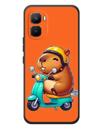 Чехол для Infinix GT 50 Pro с картинкой «Капибара на скутере»