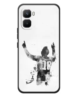 Чехол для Infinix GT 50 Pro с картинкой «Черно-белый силуэт Месси» Чехол для Infinix GT 50 Pro с картинкой «Черно-белый силуэт Месси»