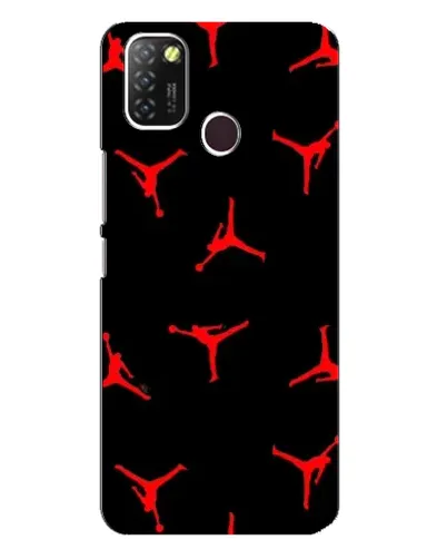 Чехол для Infinix Hot 10 Lite с картинкой «Jordan Red Pattern»