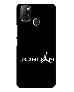 Чохол для Infinix Hot 10 Lite з картинкою «Jordan White Logo» Чохол для Infinix Hot 10 Lite з картинкою «Jordan White Logo»