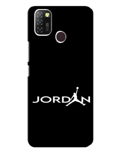 Чехол для Infinix Hot 10 Lite с картинкой «Jordan White Logo»