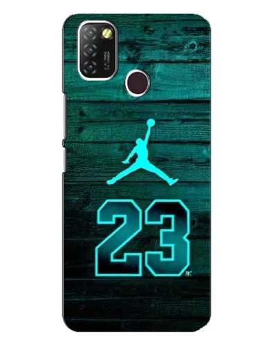 Чехол для Infinix Hot 10 Lite с картинкой «Jordan Cyan 23»