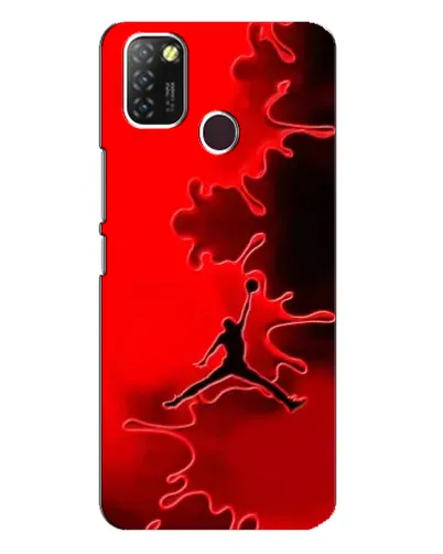Чехол для Infinix Hot 10 Lite с картинкой «Jordan Red Smoke»