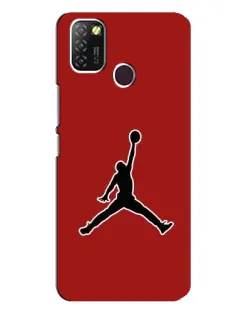 Чохол для Infinix Hot 10 Lite з картинкою «Jordan Red Back» Чохол для Infinix Hot 10 Lite з картинкою «Jordan Red Back»