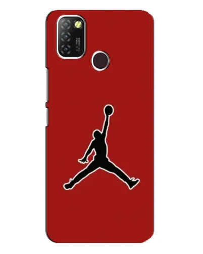 Чехол для Infinix Hot 10 Lite с картинкой «Jordan Red Back»