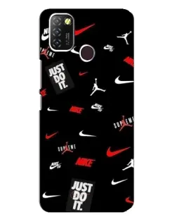 Чохол для Infinix Hot 10 Lite з картинкою «Nike Mix Pattern» Чохол для Infinix Hot 10 Lite з картинкою «Nike Mix Pattern»