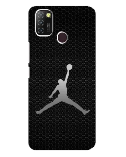 Чехол для Infinix Hot 10 Lite с картинкой «Jordan Dark Carbon»
