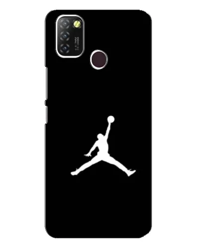 Чехол для Infinix Hot 10 Lite с картинкой «Jordan Silhouette»