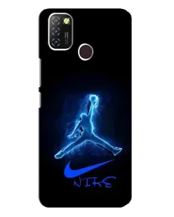 Чохол для Infinix Hot 10 Lite з картинкою «Jordan Neon Blue» Чохол для Infinix Hot 10 Lite з картинкою «Jordan Neon Blue»