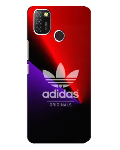 Чехол для Infinix Hot 10 Lite с картинкой «Adidas Red Neon»