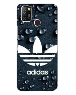 Чехол для Infinix Hot 10 Lite с картинкой «Adidas Trefoil Blue»