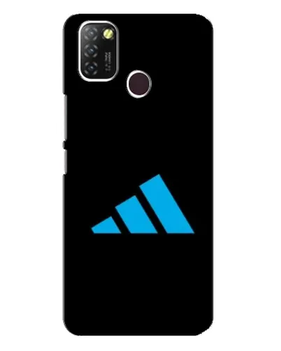 Чехол для Infinix Hot 10 Lite с картинкой «Adidas Cyan Logo»