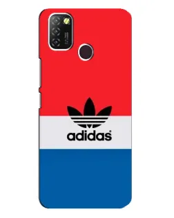 Чехол для Infinix Hot 10 Lite с картинкой «Ретро блоки Adidas»
