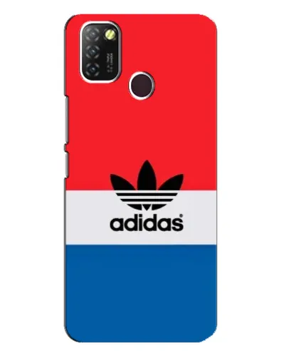 Чехол для Infinix Hot 10 Lite с картинкой «Ретро блоки Adidas»